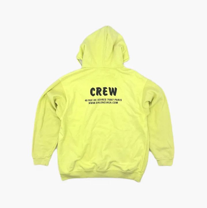 Balenciaga Balenciaga Crew Neon Yellow Hoodie Size US S / EU 44-46 / 1 - 3 Thumbnail
