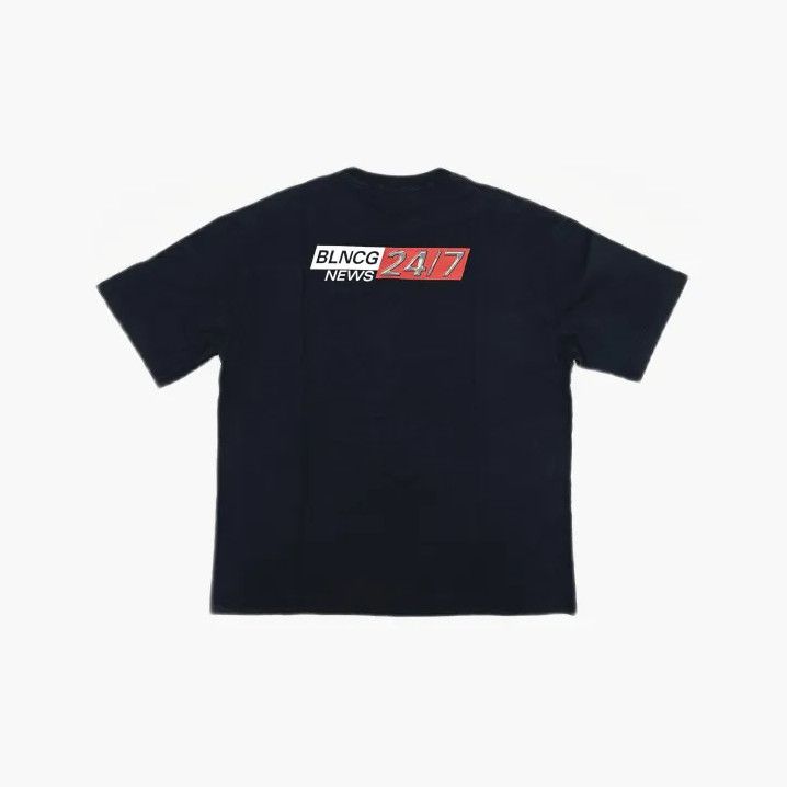Balenciaga Balenciaga Black Graphic Short Sleeve T-shirt Size US M / EU 48-50 / 2 - 3 Thumbnail