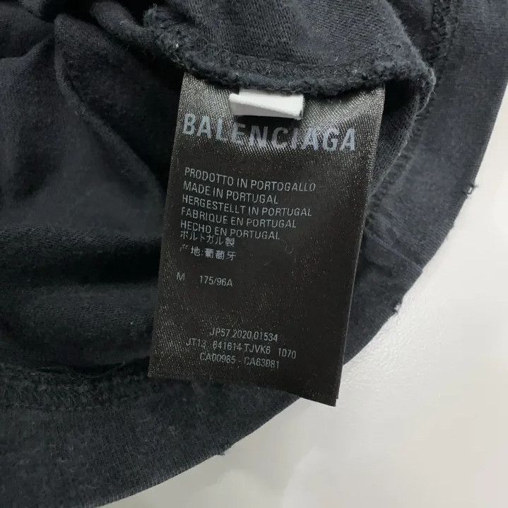 Balenciaga Balenciaga Black Marathon Graphic T-Shirt Size US M / EU 48-50 / 2 - 5 Thumbnail