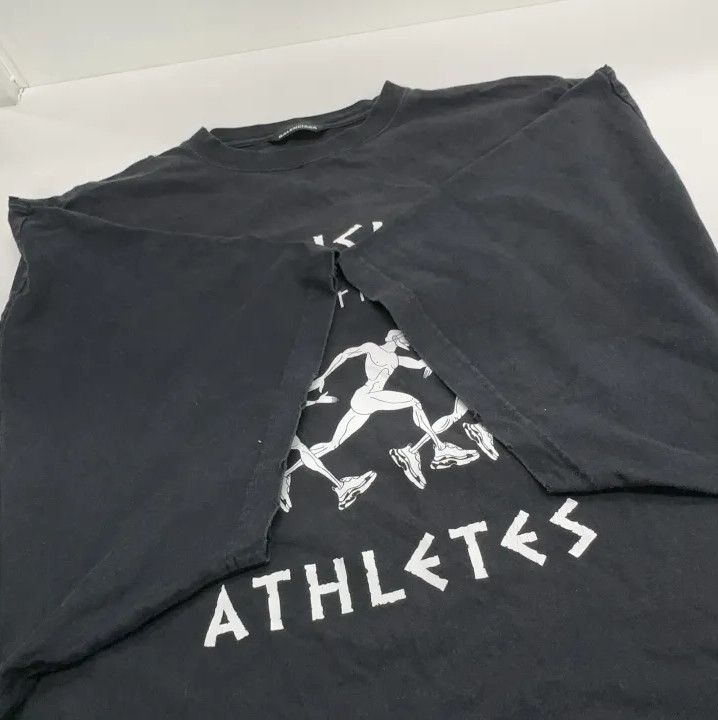 Balenciaga Balenciaga Black Marathon Graphic T-Shirt Size US M / EU 48-50 / 2 - 8 Thumbnail