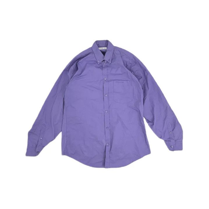 Balenciaga Balenciaga Purple Casual Long Sleeve Shirt Size US S / EU 44-46 / 1 - 2 Thumbnail