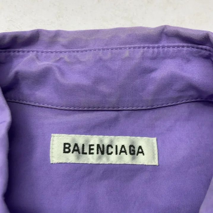 Balenciaga Balenciaga Purple Casual Long Sleeve Shirt Size US S / EU 44-46 / 1 - 4 Thumbnail