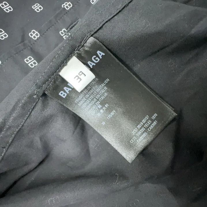 Balenciaga Balenciaga Black Letter Print Long Sleeve Shirt Size US M / EU 48-50 / 2 - 6 Thumbnail