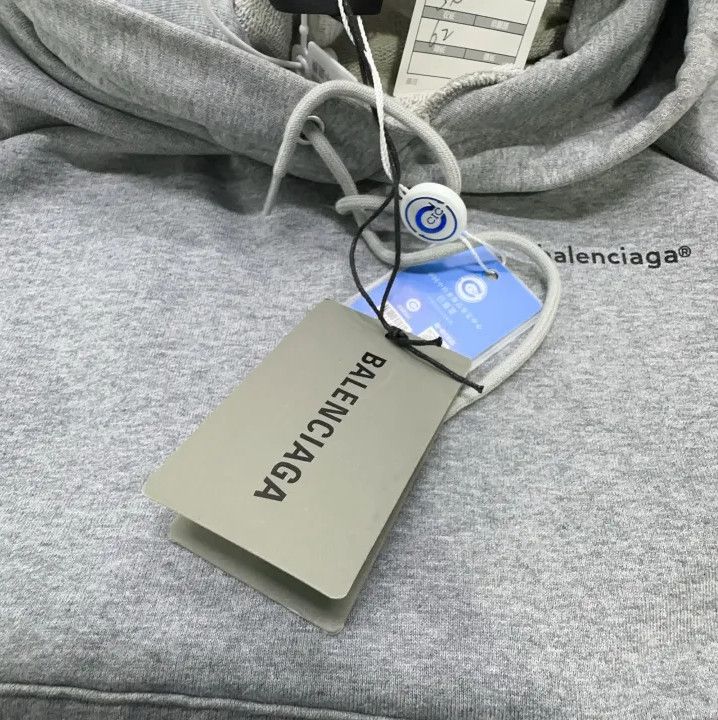 Balenciaga Balenciaga Small Logo Gray Hoodie Size US S / EU 44-46 / 1 - 6 Thumbnail