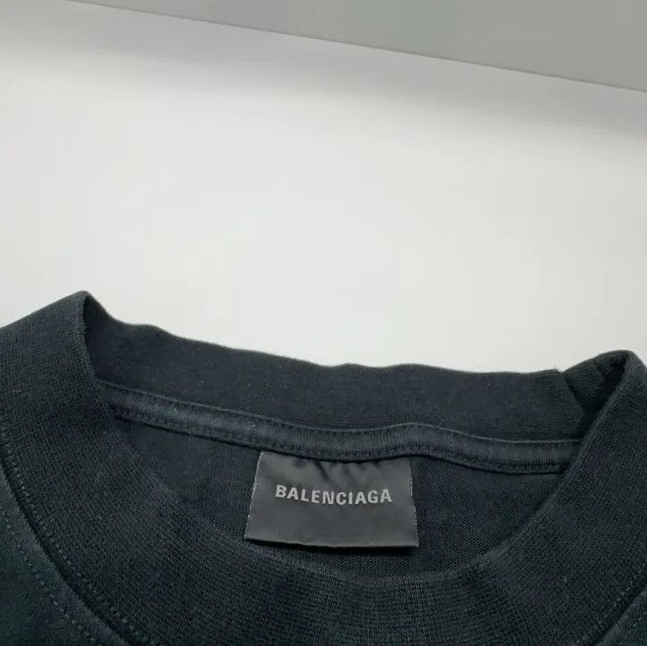 Balenciaga Balenciaga SS23 Logo Print Black T-Shirt Size US XL / EU 56 / 4 - 4 Thumbnail