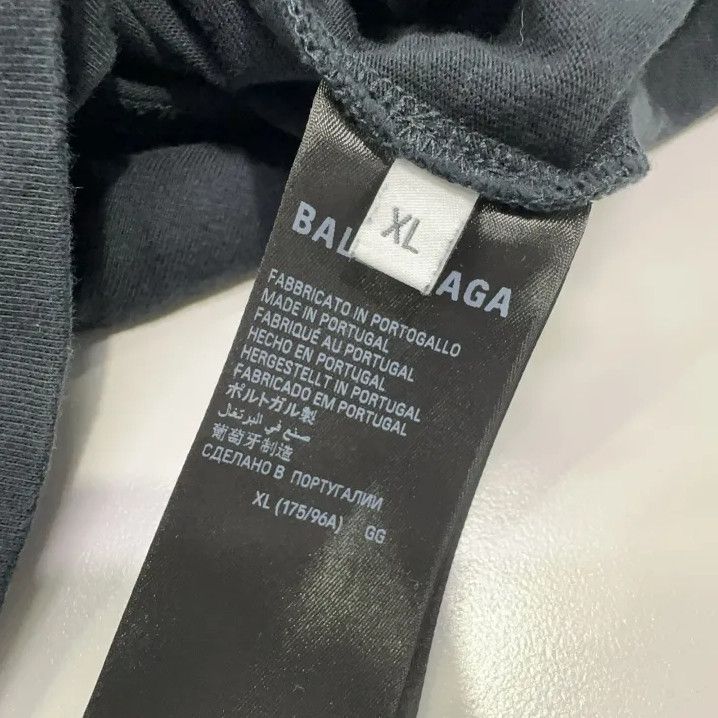 Balenciaga Balenciaga SS23 Logo Print Black T-Shirt Size US XL / EU 56 / 4 - 5 Thumbnail