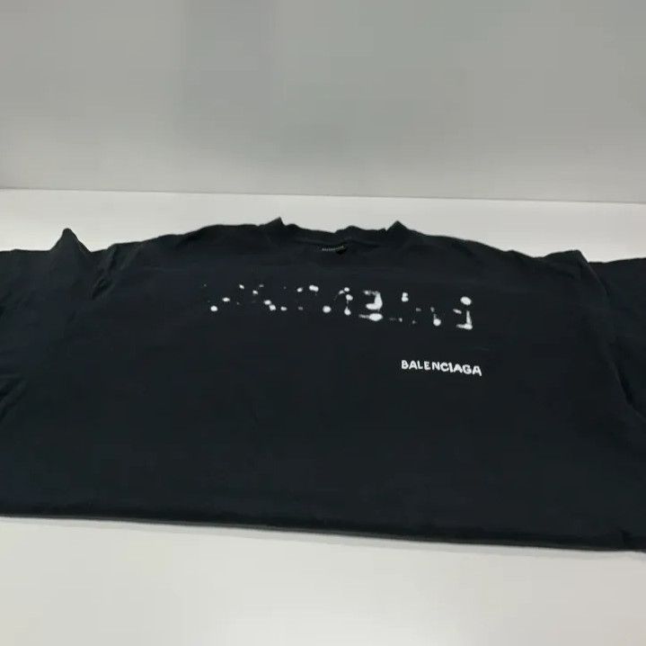 Balenciaga Balenciaga SS23 Logo Print Black T-Shirt Size US XL / EU 56 / 4 - 8 Thumbnail