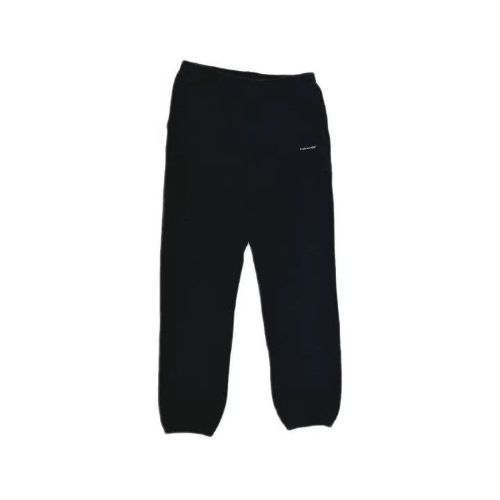 Balenciaga Balenciaga Black Logo Cloud Knit Sweatpants Size US 26 / EU 42 - 2 Thumbnail