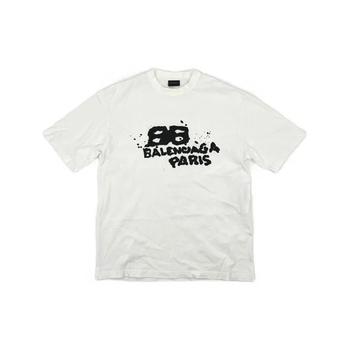 Balenciaga Balenciaga Graphic Print White Short Sleeve T-Shirt Size US XS / EU 42 / 0 - 2 Thumbnail