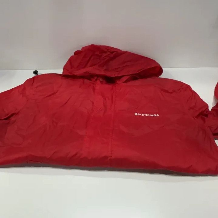 Balenciaga Balenciaga Red Zip-Up Long Sleeve Jacket Size US L / EU 52-54 / 3 - 13 Thumbnail
