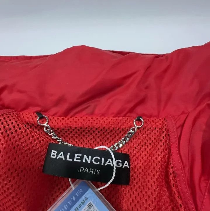 Balenciaga Balenciaga Red Zip-Up Long Sleeve Jacket Size US L / EU 52-54 / 3 - 4 Thumbnail