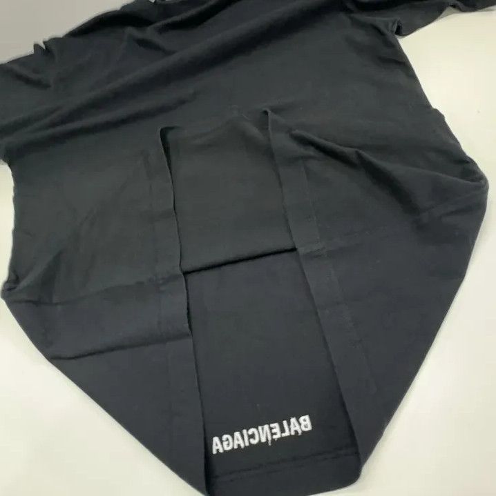 Balenciaga Balenciaga Black Short Sleeve Crew Neck T-Shirt Size US M / EU 48-50 / 2 - 9 Thumbnail