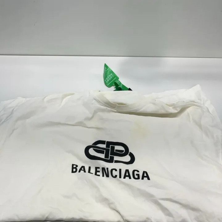 Balenciaga Balenciaga White BB Logo T-Shirt for Men Size US XS / EU 42 / 0 - 8 Thumbnail