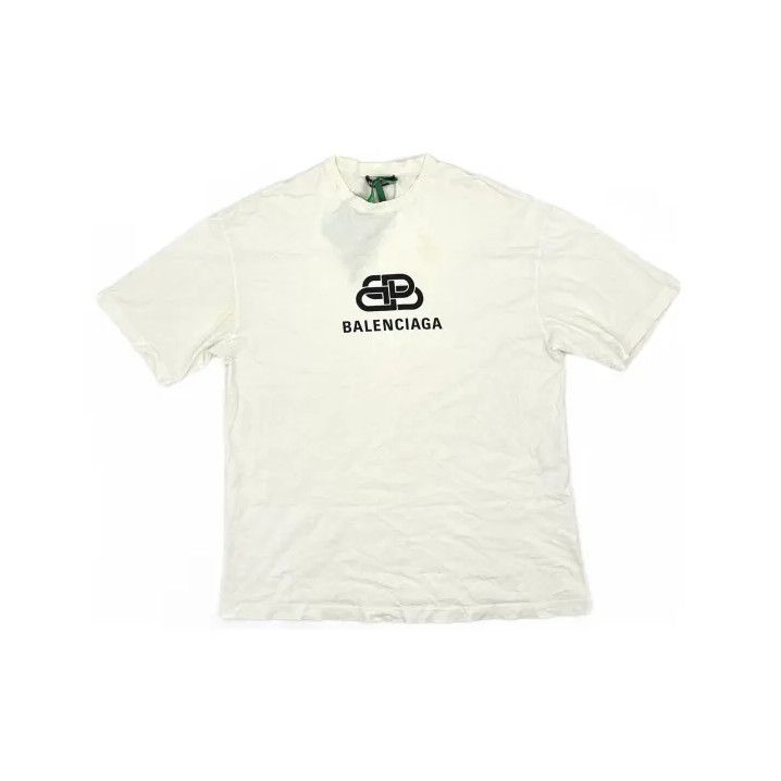 Balenciaga Balenciaga White BB Logo T-Shirt for Men Size US XS / EU 42 / 0 - 2 Thumbnail