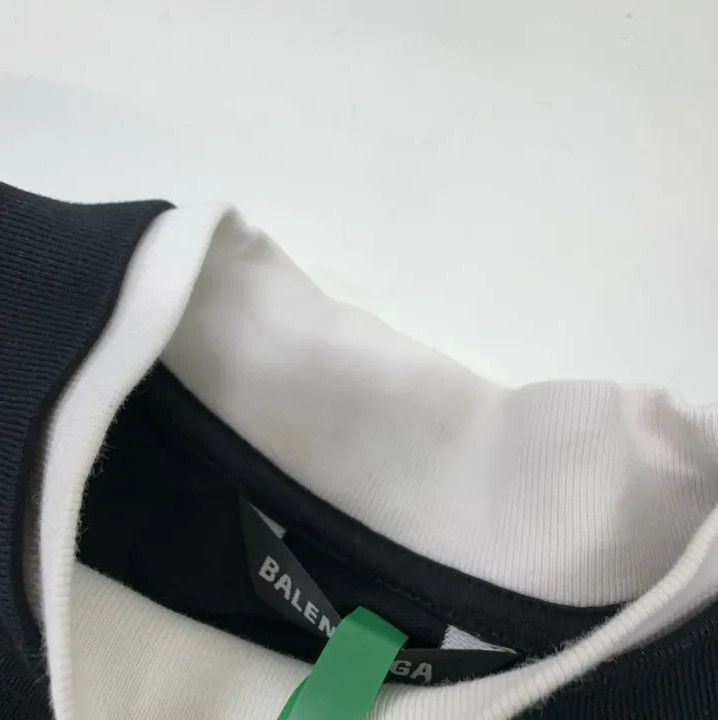 Balenciaga Balenciaga Black Color Block Short Sleeve T-Shirt Size US S / EU 44-46 / 1 - 6 Thumbnail