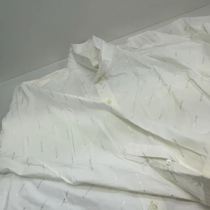 Balenciaga Balenciaga White Pocket Detail Long Sleeve Shirt Size US M / EU 48-50 / 2 - 13 Thumbnail