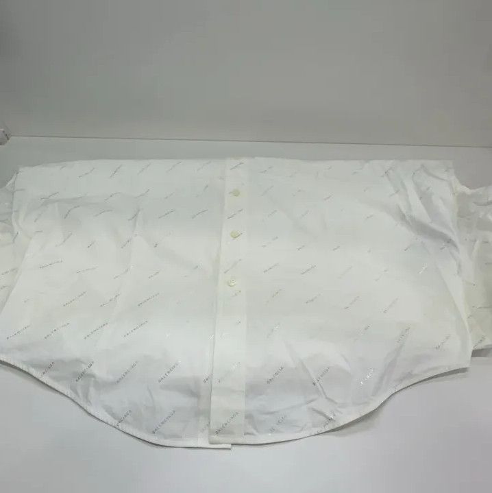 Balenciaga Balenciaga White Pocket Detail Long Sleeve Shirt Size US M / EU 48-50 / 2 - 11 Thumbnail