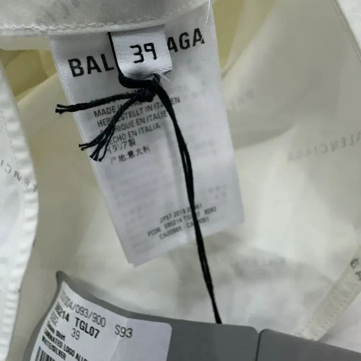 Balenciaga Balenciaga White Pocket Detail Long Sleeve Shirt Size US M / EU 48-50 / 2 - 6 Thumbnail
