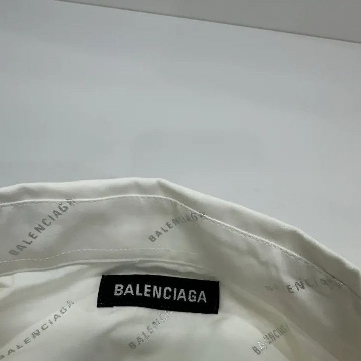 Balenciaga Balenciaga White Pocket Detail Long Sleeve Shirt Size US M / EU 48-50 / 2 - 8 Thumbnail