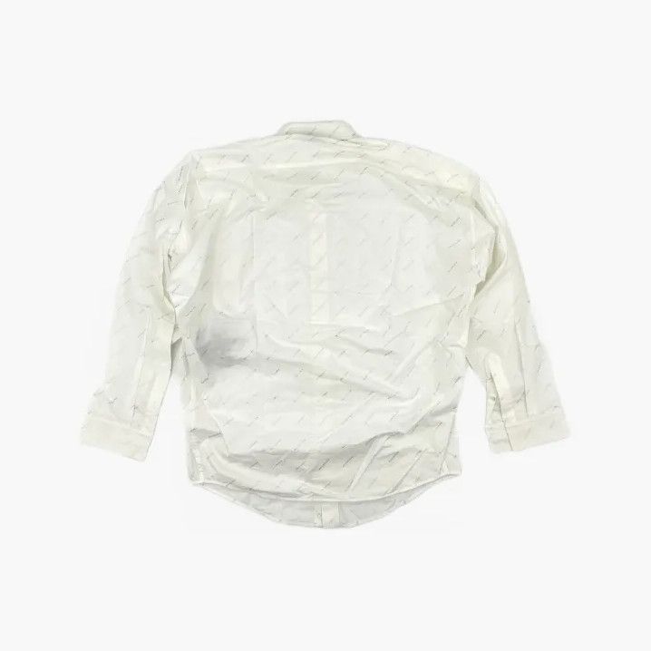 Balenciaga Balenciaga White Pocket Detail Long Sleeve Shirt Size US M / EU 48-50 / 2 - 3 Thumbnail