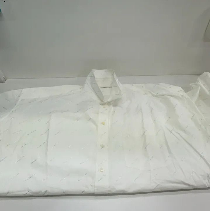 Balenciaga Balenciaga White Pocket Detail Long Sleeve Shirt Size US M / EU 48-50 / 2 - 10 Thumbnail