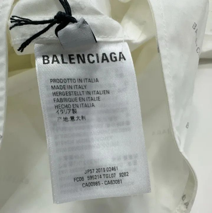 Balenciaga Balenciaga White Pocket Detail Long Sleeve Shirt Size US M / EU 48-50 / 2 - 7 Thumbnail