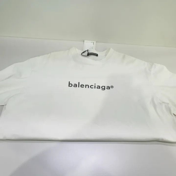 Balenciaga Balenciaga Logo Print Comfortable Short Sleeve Tee Size US M / EU 48-50 / 2 - 9 Thumbnail