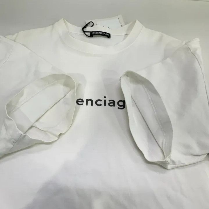 Balenciaga Balenciaga Logo Print Comfortable Short Sleeve Tee Size US M / EU 48-50 / 2 - 8 Thumbnail