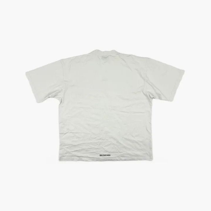 Balenciaga Balenciaga White Embroidered Casual T-Shirt Size US L / EU 52-54 / 3 - 3 Thumbnail