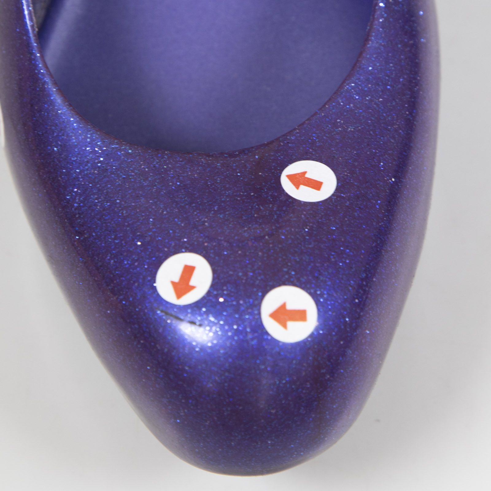 Vivienne Westwood Vivienne Westwood Anglomania + Melissa Purple Glitter Elevated Three Strap Heels Size US 9 / IT 39 - 12 Thumbnail