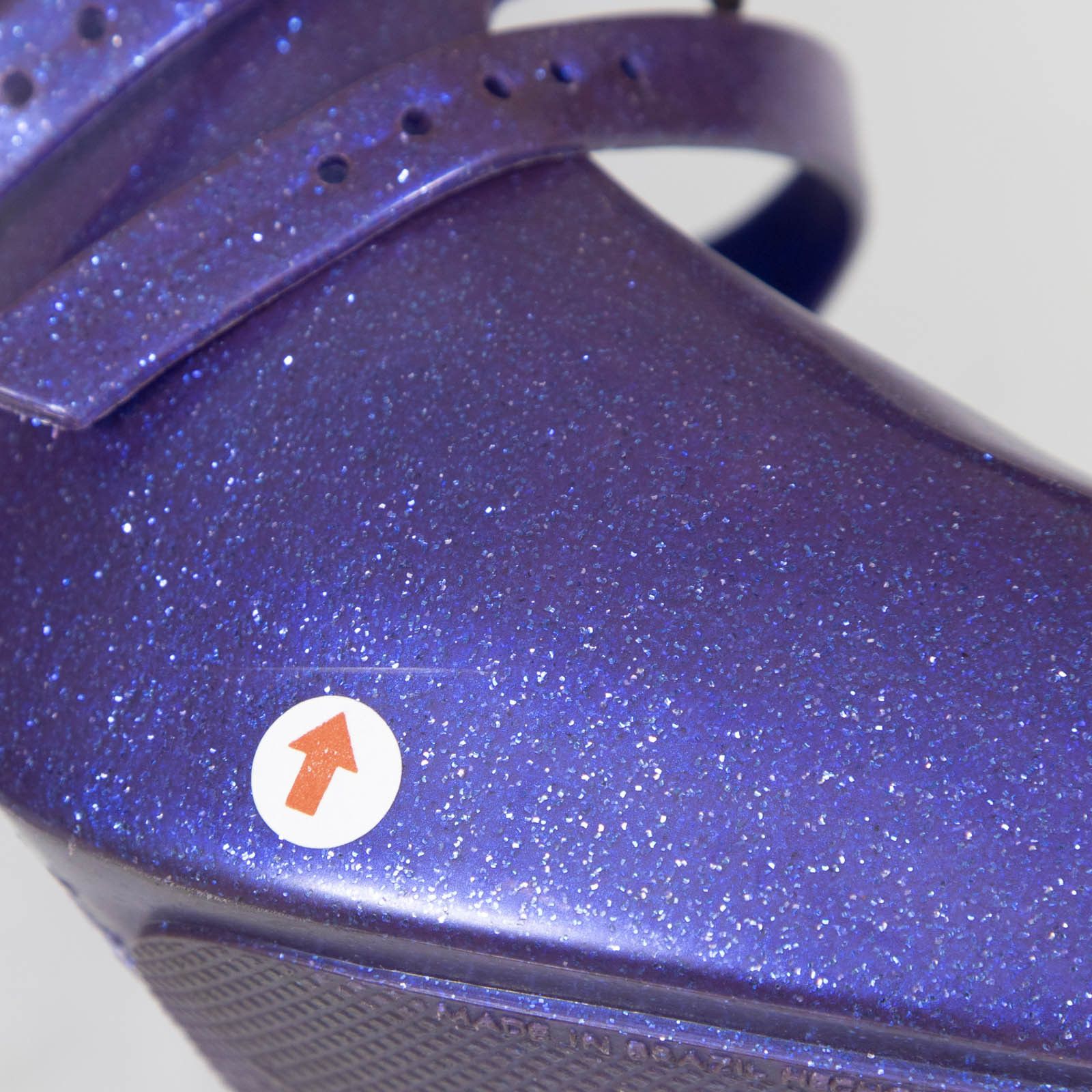 Vivienne Westwood Vivienne Westwood Anglomania + Melissa Purple Glitter Elevated Three Strap Heels Size US 9 / IT 39 - 7 Thumbnail
