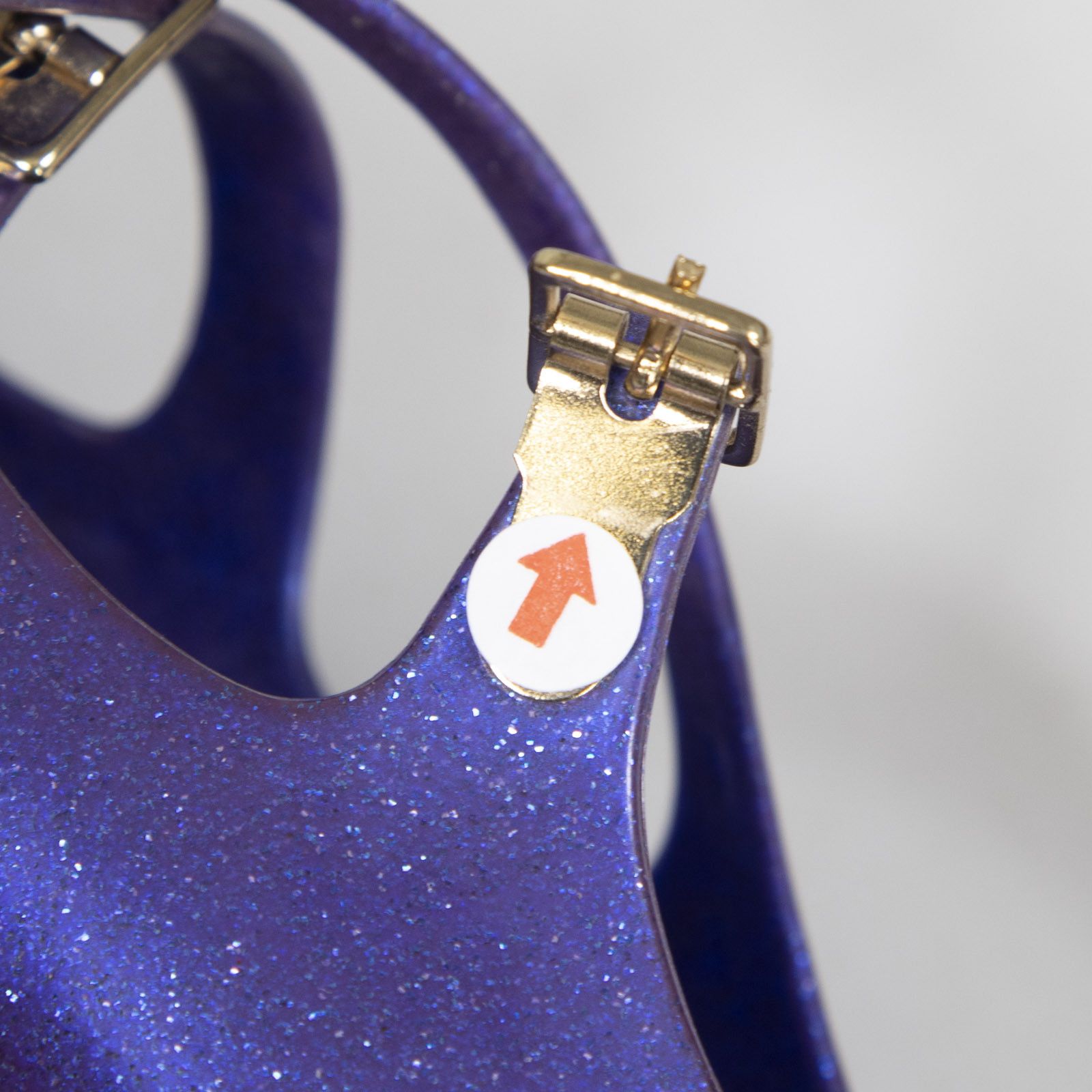 Vivienne Westwood Vivienne Westwood Anglomania + Melissa Purple Glitter Elevated Three Strap Heels Size US 9 / IT 39 - 16 Thumbnail