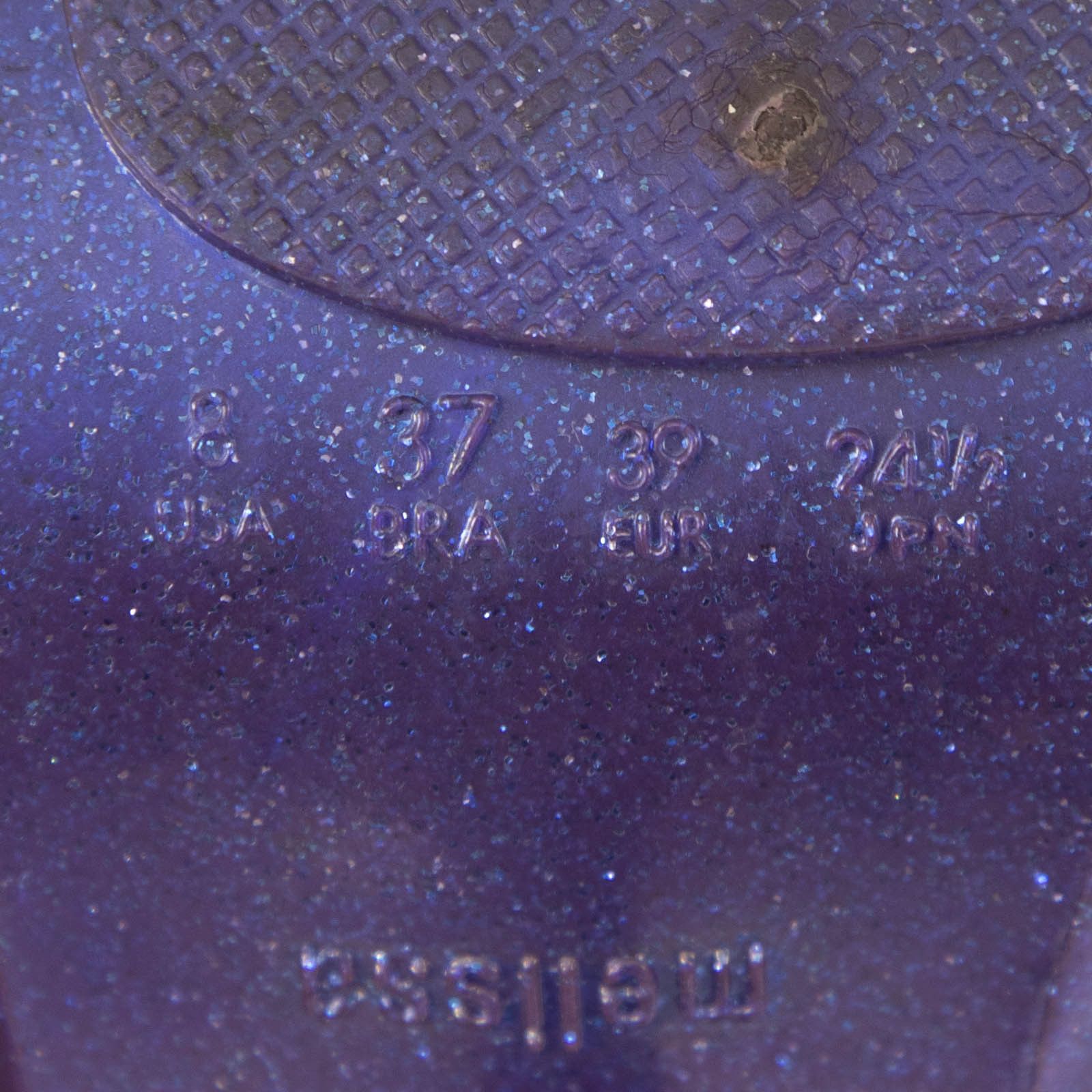 Vivienne Westwood Vivienne Westwood Anglomania + Melissa Purple Glitter Elevated Three Strap Heels Size US 9 / IT 39 - 6 Thumbnail