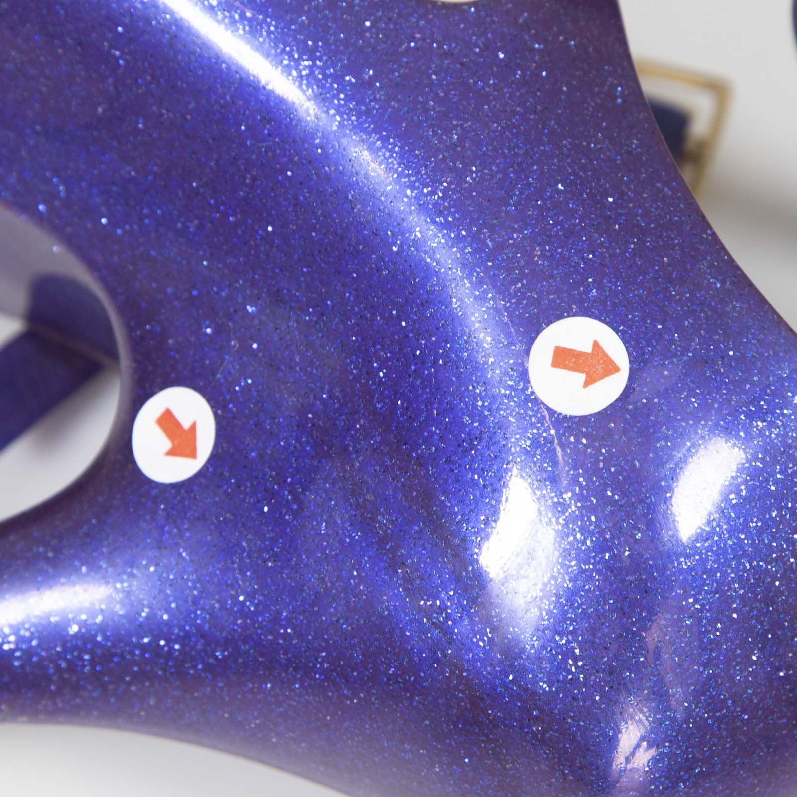 Vivienne Westwood Vivienne Westwood Anglomania + Melissa Purple Glitter Elevated Three Strap Heels Size US 9 / IT 39 - 10 Thumbnail