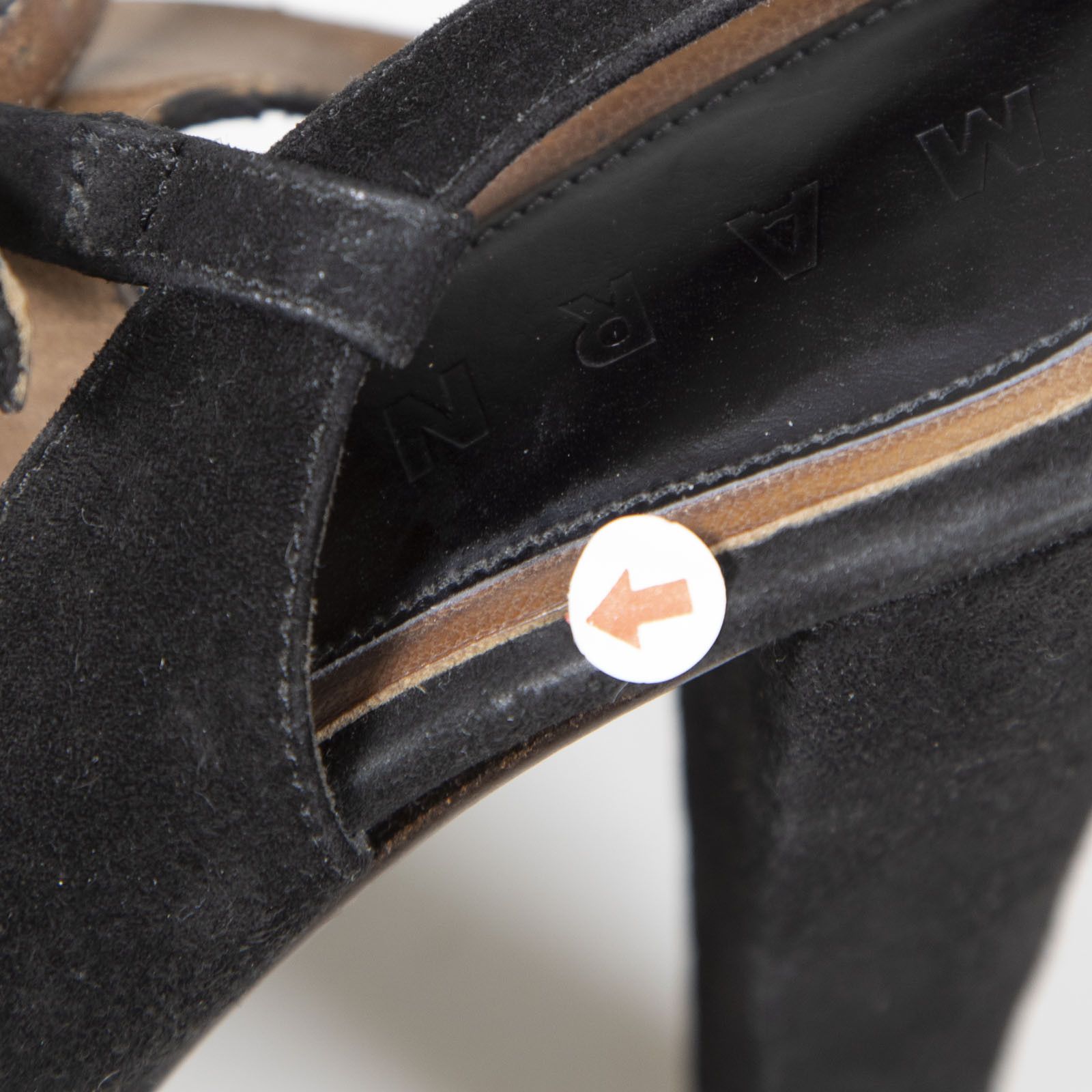 Marni Black Suede Platform Ankle Strap Heels Size US 7.5 / IT 37.5 - 12 Thumbnail