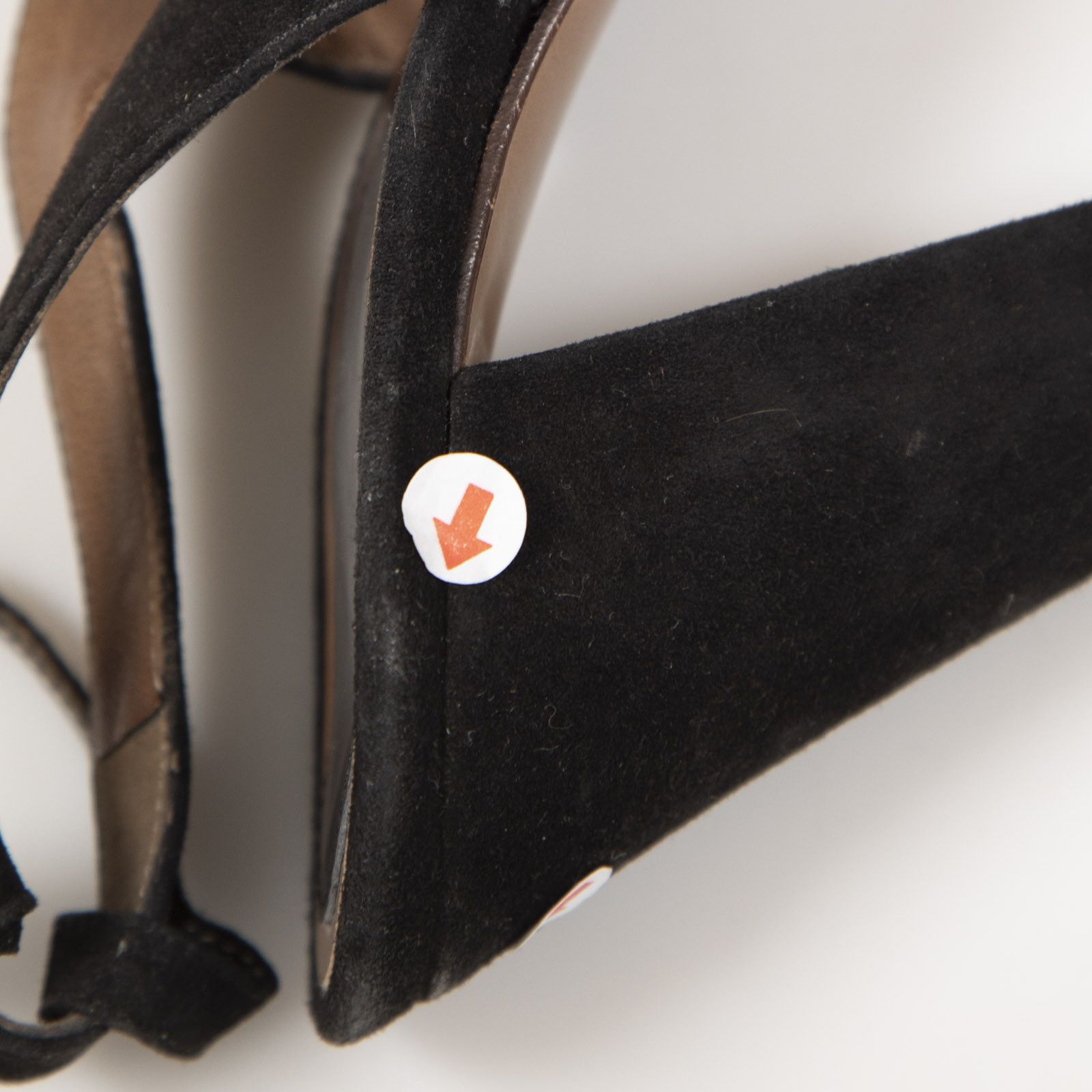 Marni Black Suede Platform Ankle Strap Heels Size US 7.5 / IT 37.5 - 9 Thumbnail