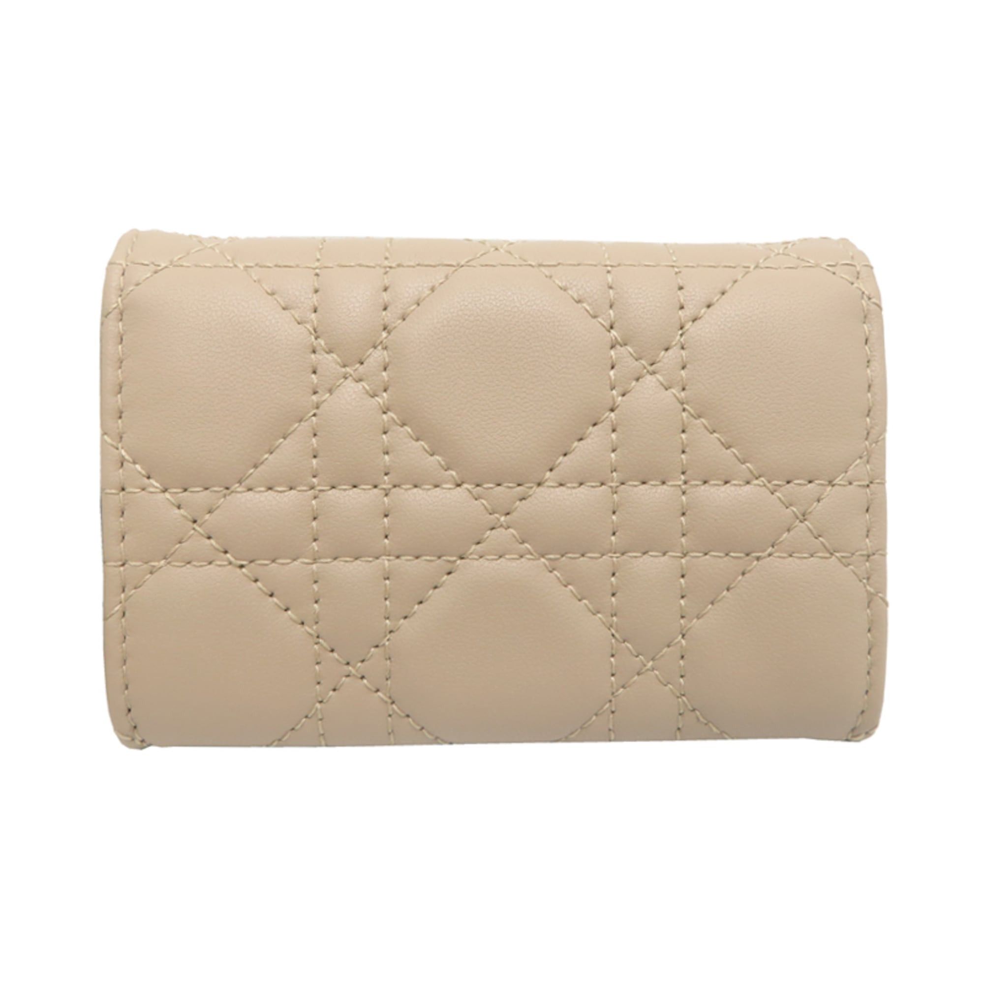 Dior Christian Dior Glycine Women's Wallet/Coin Case S0966ONMJ M51U Lamb Beige Size ONE SIZE - 2 Thumbnail