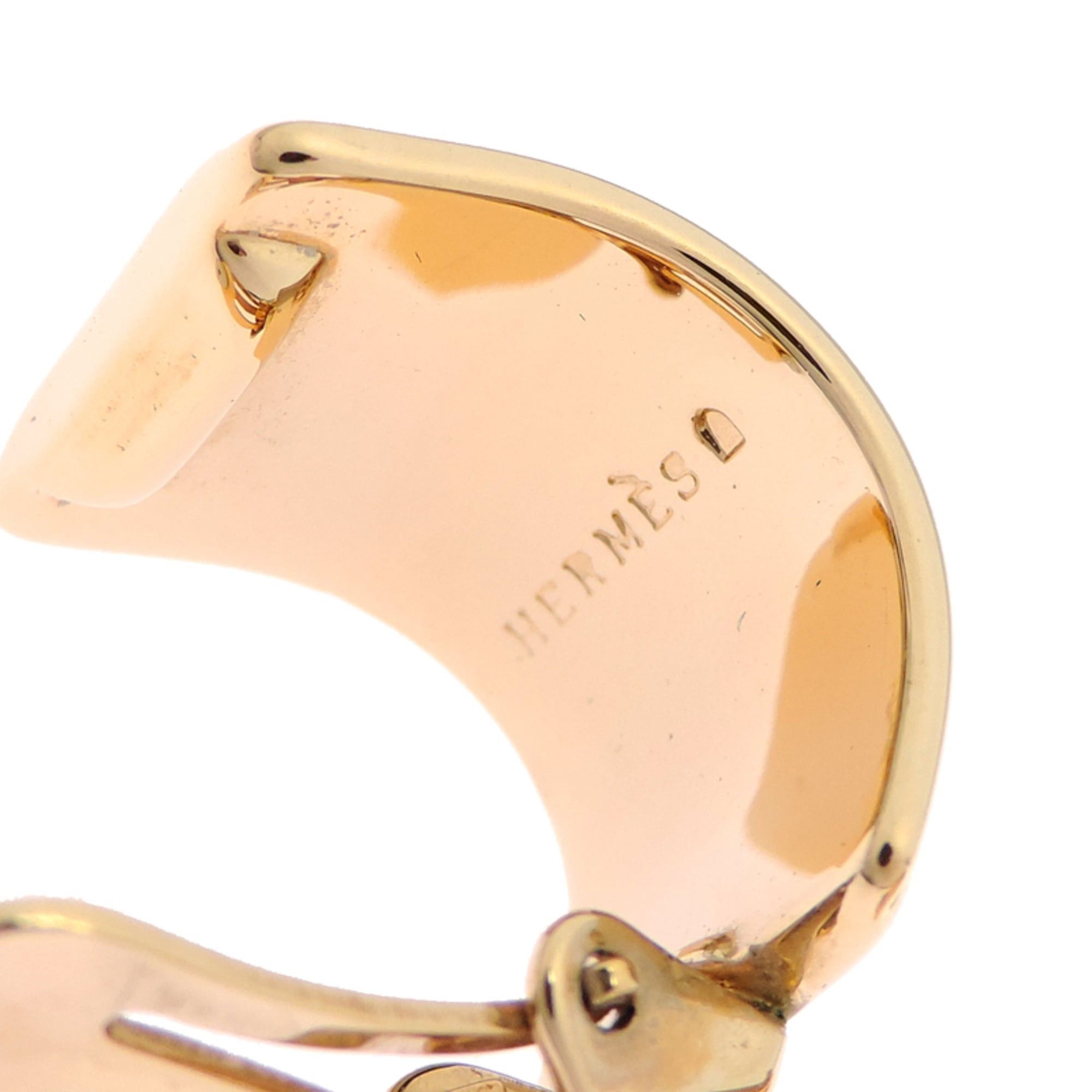Hermes Hermes enamel earrings for women, GP, red (back strap deteriorated) Size ONE SIZE - 5 Thumbnail