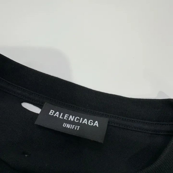 Balenciaga Balenciaga Distressed Logo Short Sleeve T-Shirt Size US XS / EU 42 / 0 - 6 Thumbnail