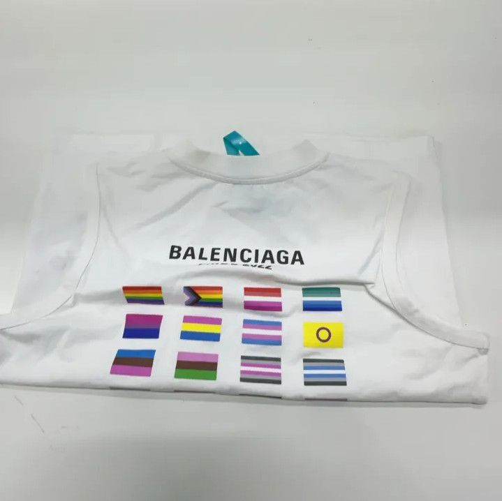 Balenciaga Balenciaga Sleeveless Logo Tank Top for Men Size US L / EU 52-54 / 3 - 10 Thumbnail