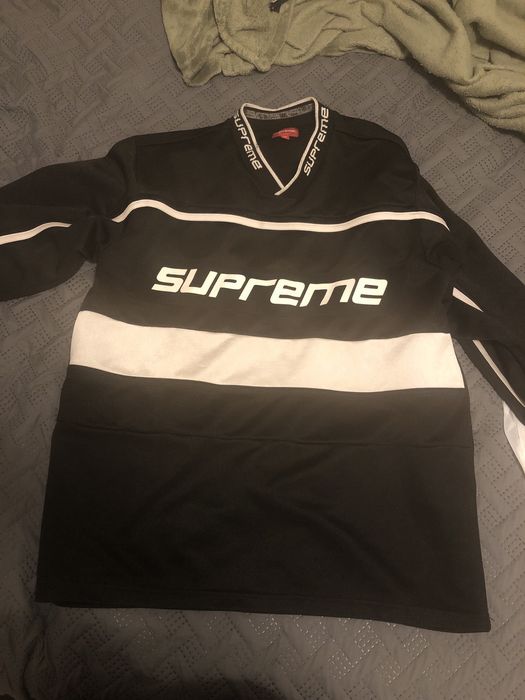 Supreme Supreme Warm Up Hockey Jersey Black | Grailed