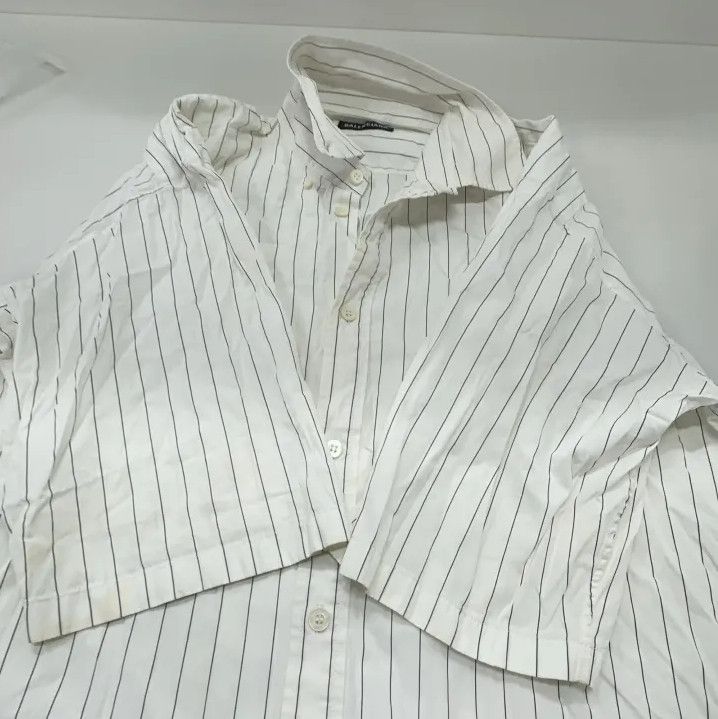 Balenciaga Balenciaga Striped Logo Short Sleeve Shirt Size US S / EU 44-46 / 1 - 12 Thumbnail