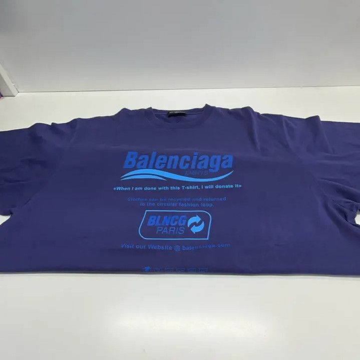 Balenciaga Balenciaga FW21 Retro Logo Loose Fit T-Shirt Size US XS / EU 42 / 0 - 7 Thumbnail