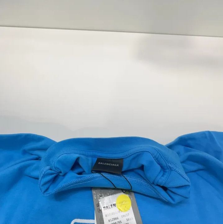 Balenciaga Balenciaga Blue Crew Neck Short Sleeve T-Shirt Size US XS / EU 42 / 0 - 8 Thumbnail