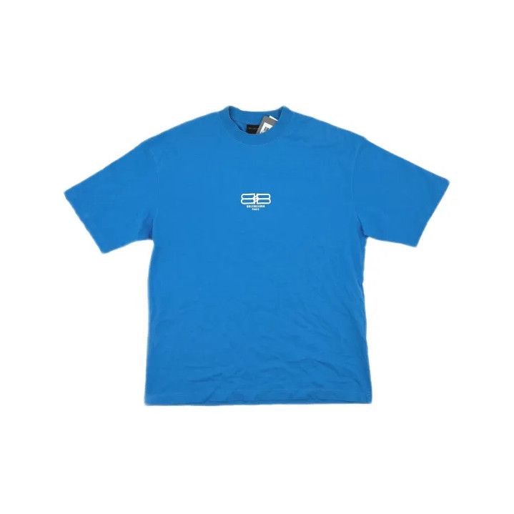 Balenciaga Balenciaga Blue Crew Neck Short Sleeve T-Shirt Size US XS / EU 42 / 0 - 2 Thumbnail
