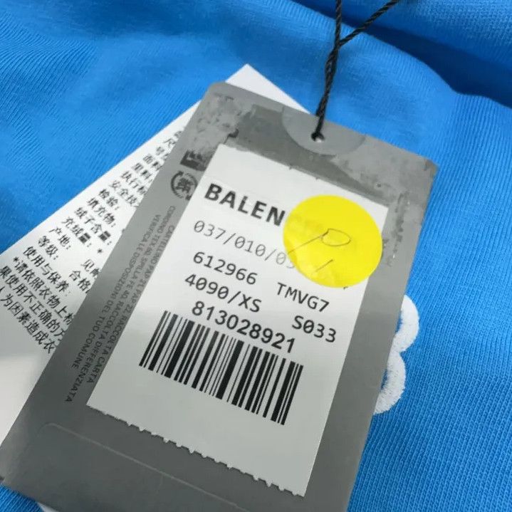 Balenciaga Balenciaga Blue Crew Neck Short Sleeve T-Shirt Size US XS / EU 42 / 0 - 7 Thumbnail