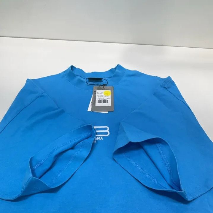 Balenciaga Balenciaga Blue Crew Neck Short Sleeve T-Shirt Size US XS / EU 42 / 0 - 10 Thumbnail