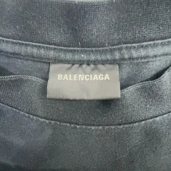 Balenciaga Balenciaga Black Logo Print Short Sleeve T-Shirt Size US M / EU 48-50 / 2 - 6 Thumbnail