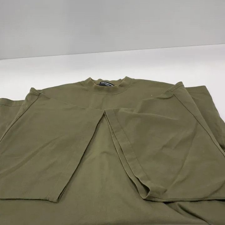 Balenciaga Balenciaga Military Green Logo Print T-Shirt Size US M / EU 48-50 / 2 - 11 Thumbnail