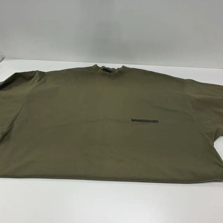 Balenciaga Balenciaga Military Green Logo Print T-Shirt Size US M / EU 48-50 / 2 - 8 Thumbnail